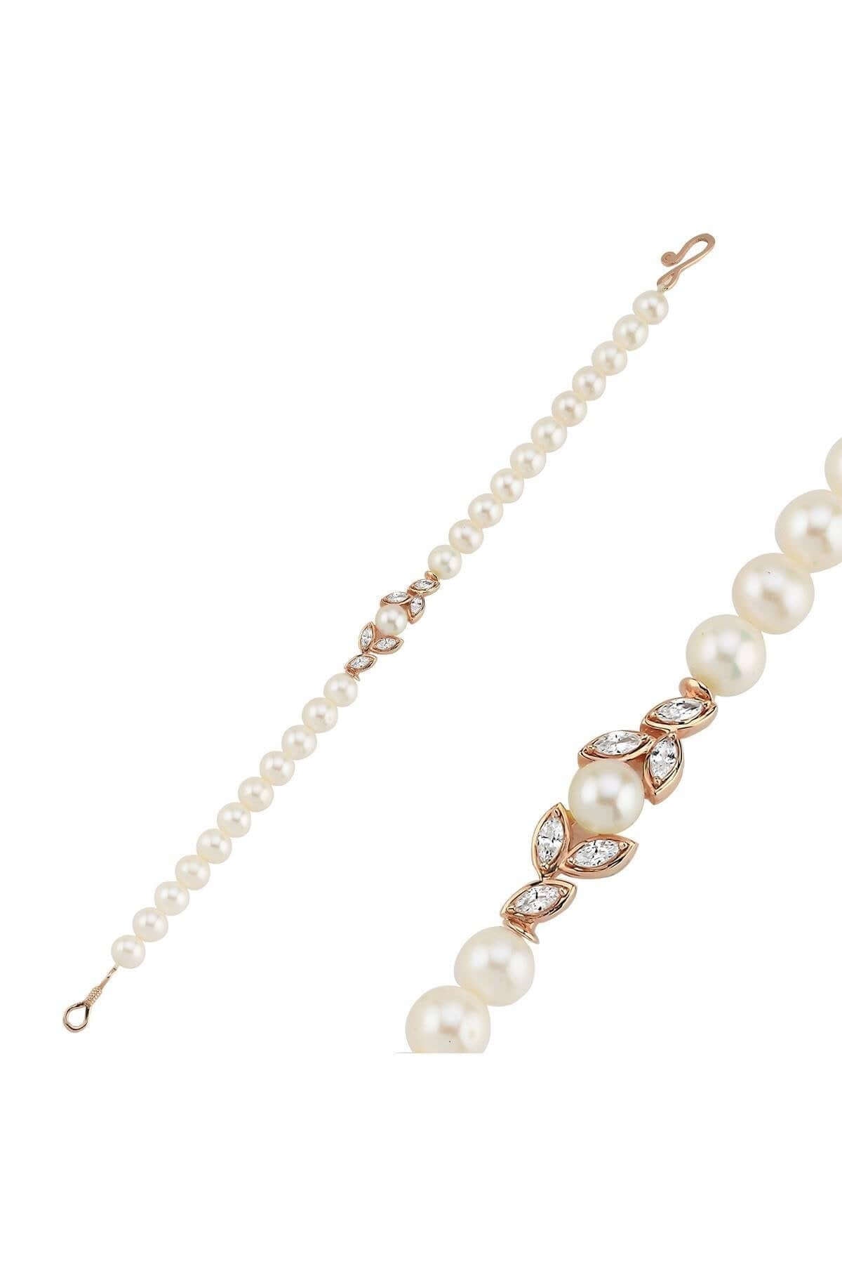 Yaprak Taşlı Doğal İnci Bileklik | | Birinci1926