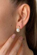 Zirkon Taşlı Doğal İnci Küpe | | Birinci1926