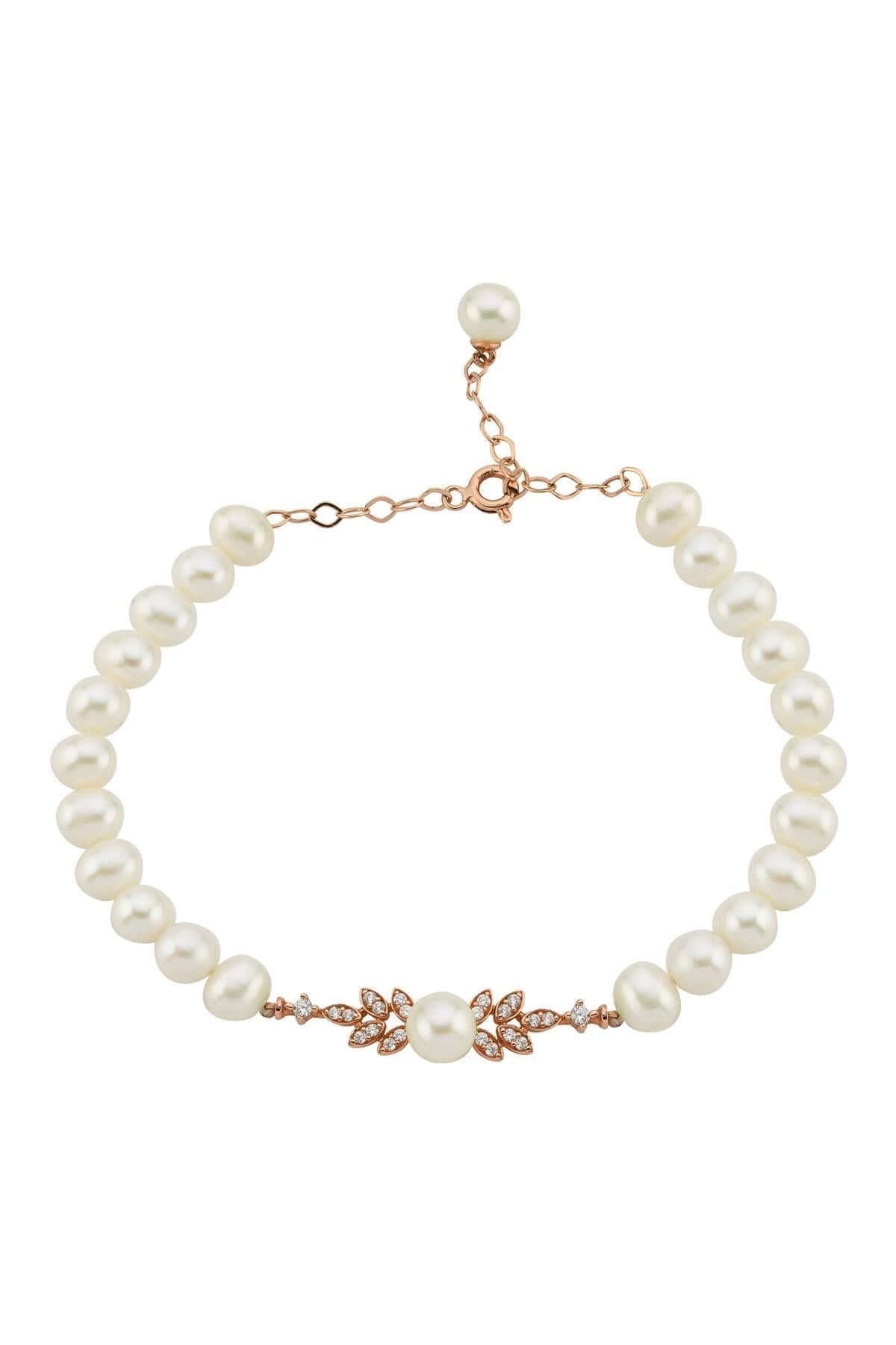 Zirkon Taşlı Doğal İnci Bileklik | | Birinci1926