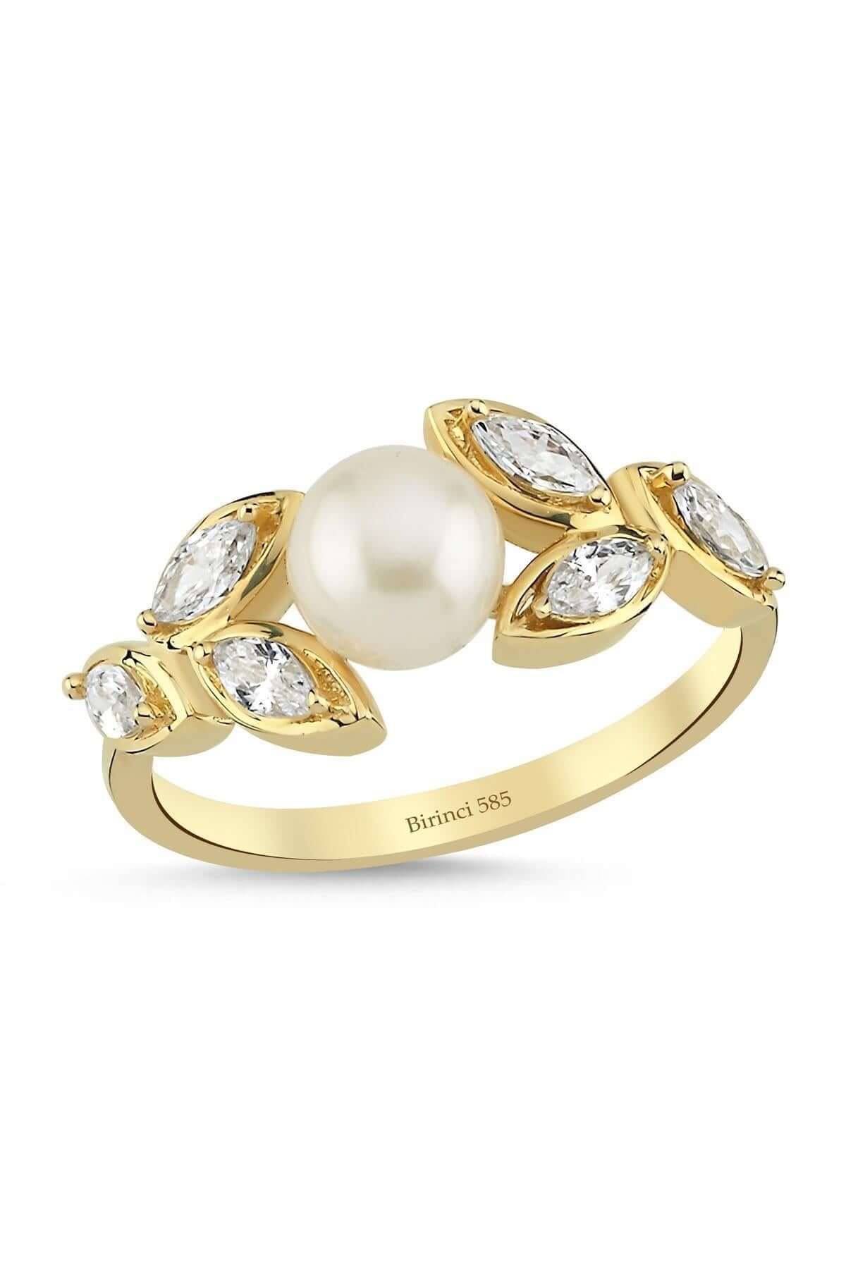 Zirkon Taşlı Doğal İnci Yüzük | | Birinci1926