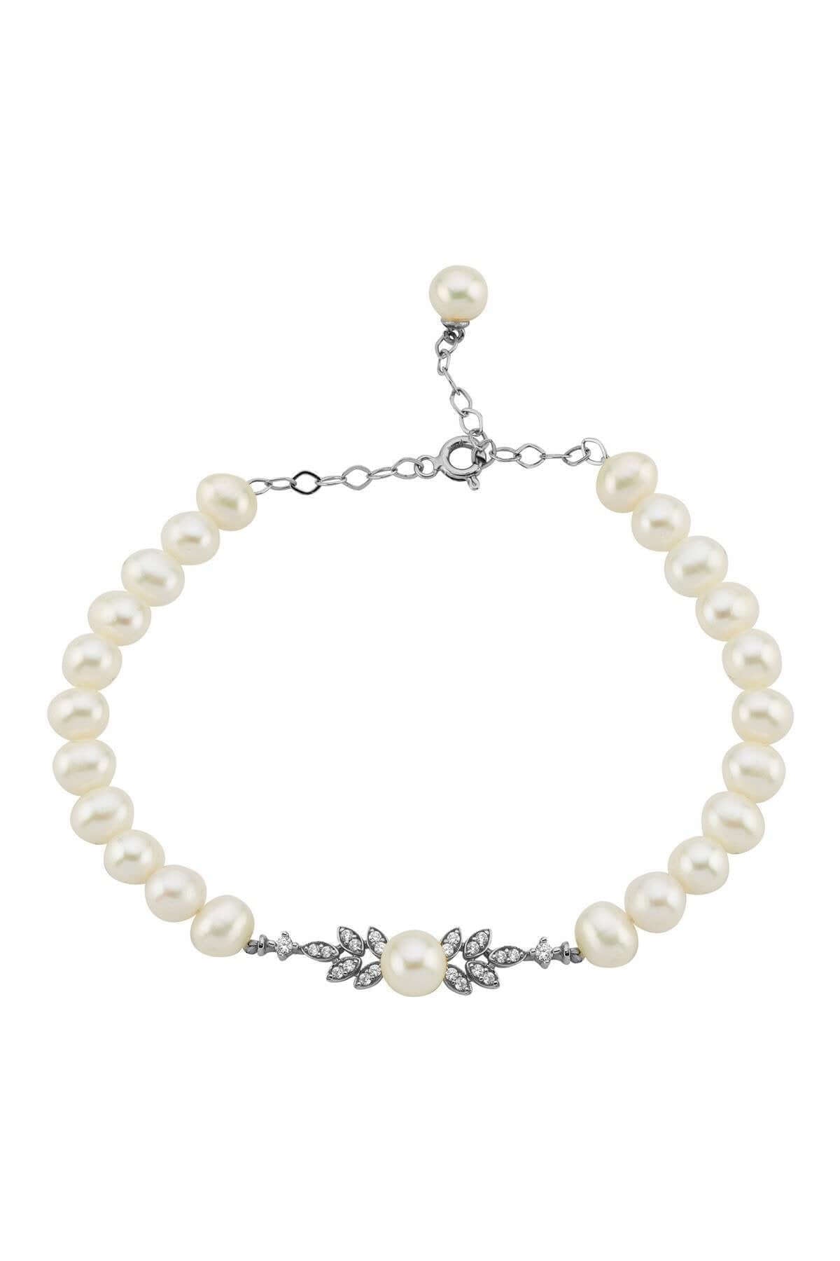 Zirkon Taşlı Doğal İnci Bileklik | | Birinci1926