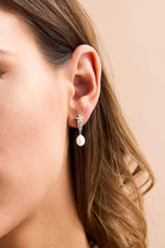 Zirkon Taşlı Doğal İnci Küpe | | Birinci1926