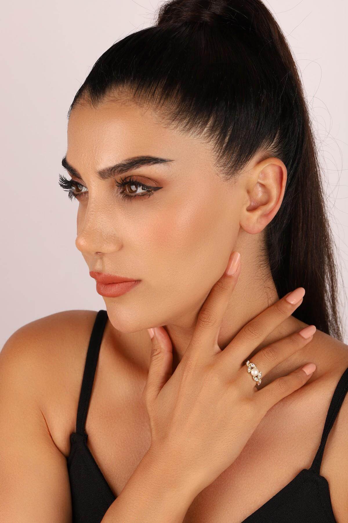 Zirkon Taşlı Doğal İnci Yüzük | | Birinci1926