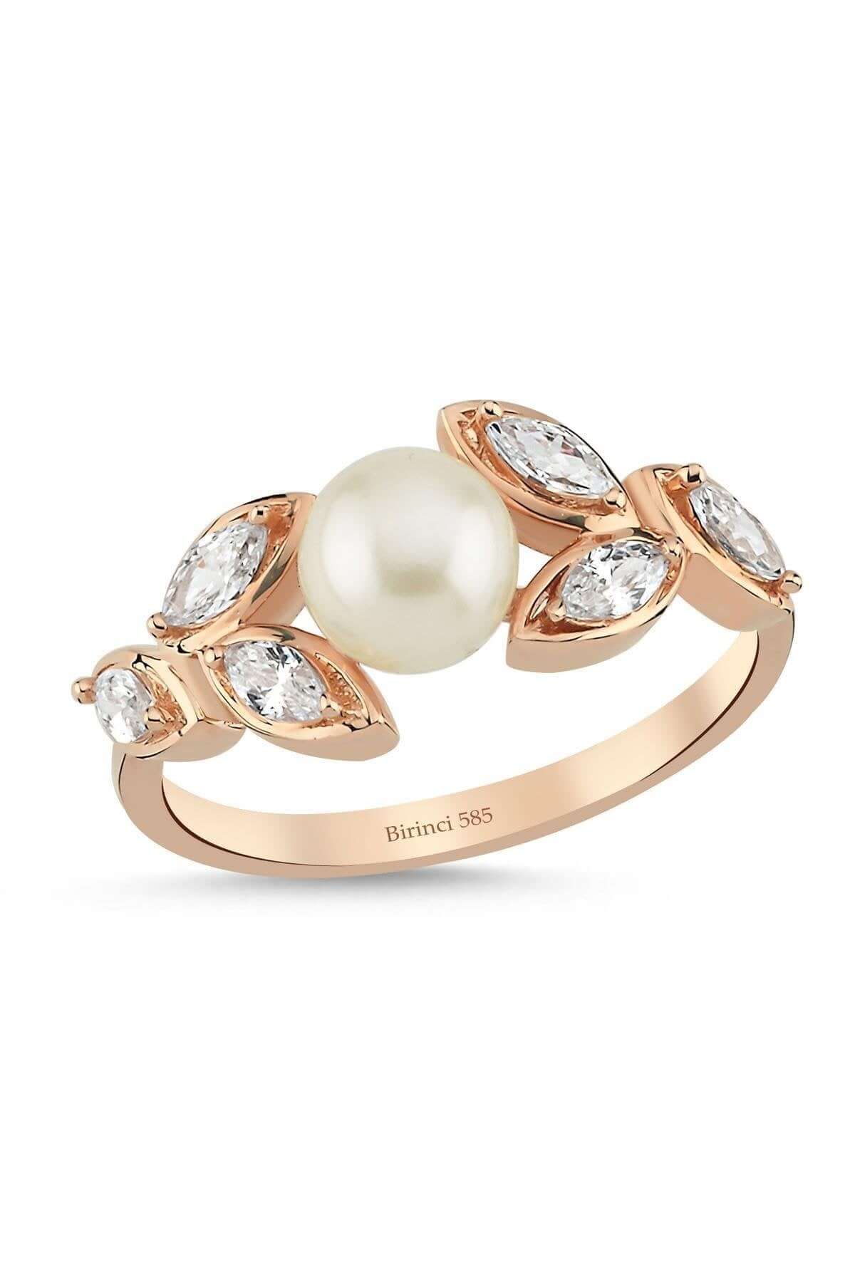 Zirkon Taşlı Doğal İnci Yüzük | | Birinci1926