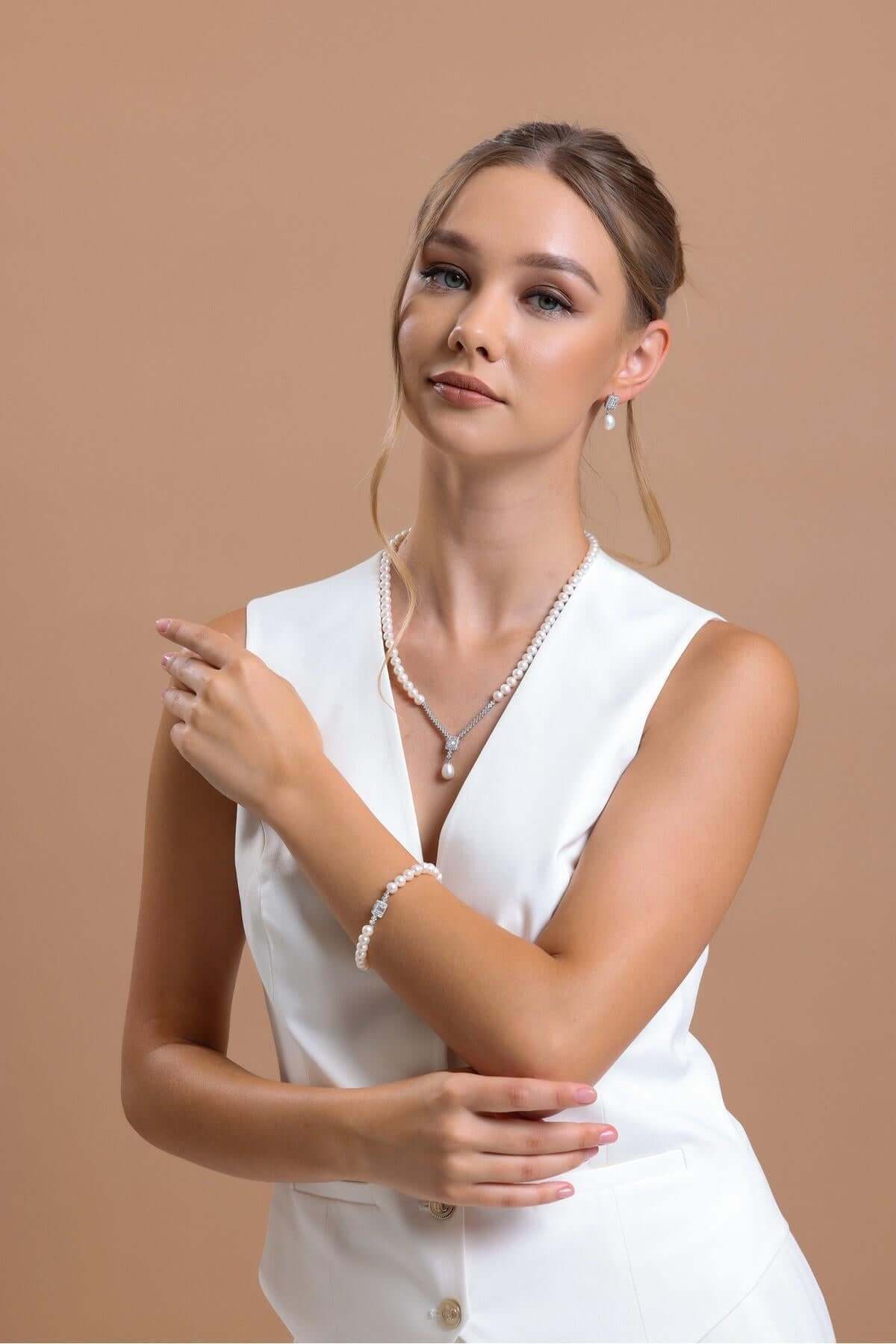 Baget Doğal İnci Sallantılı Kolye | | Birinci1926