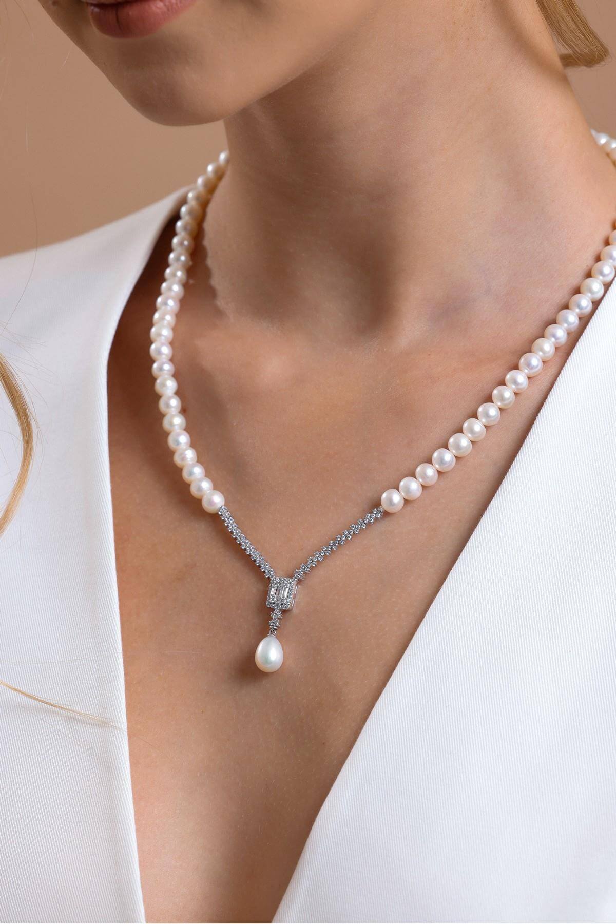 Baget Doğal İnci Sallantılı Kolye | | Birinci1926