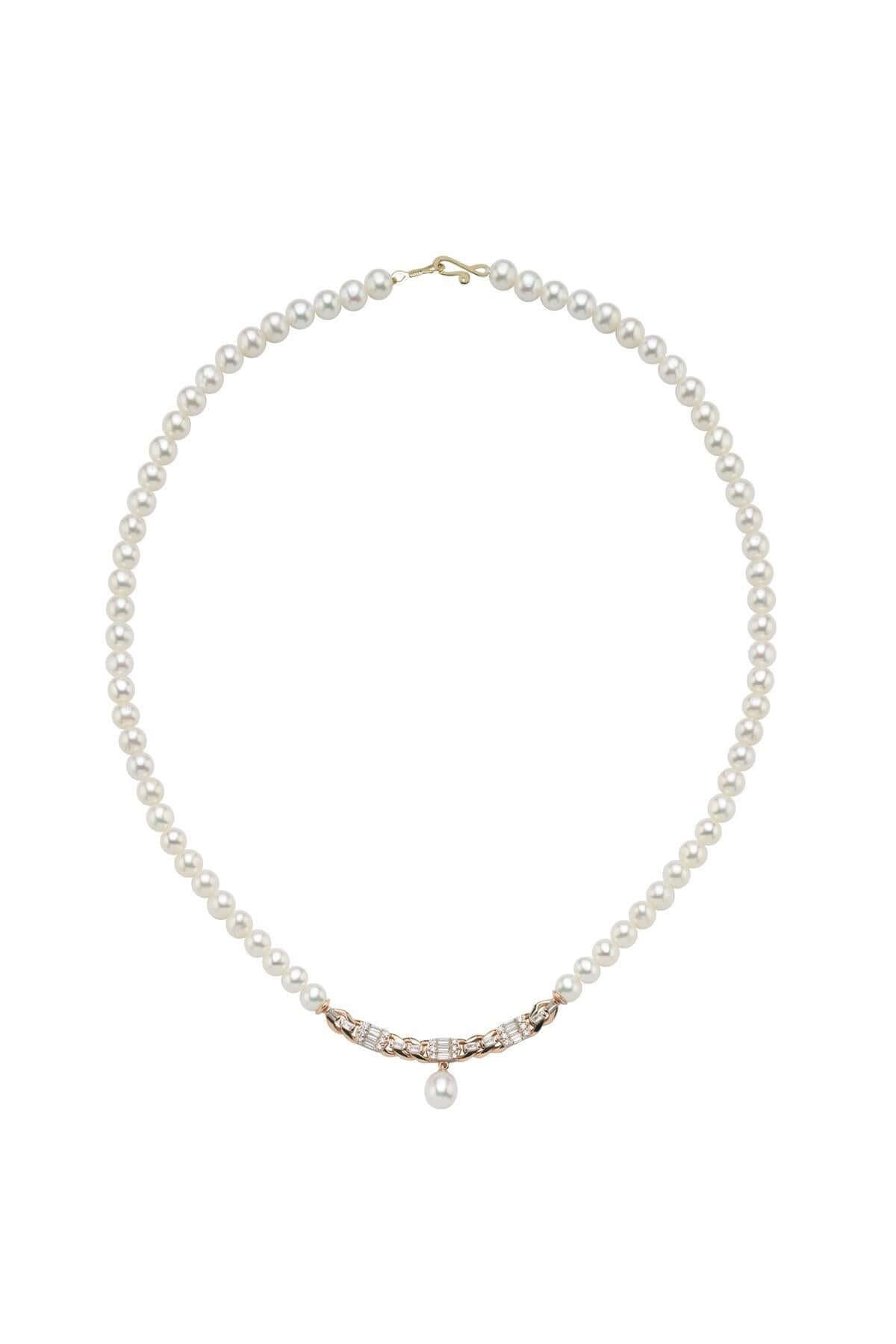 Baget Taşlı Doğal İnci Kolye | | Birinci1926