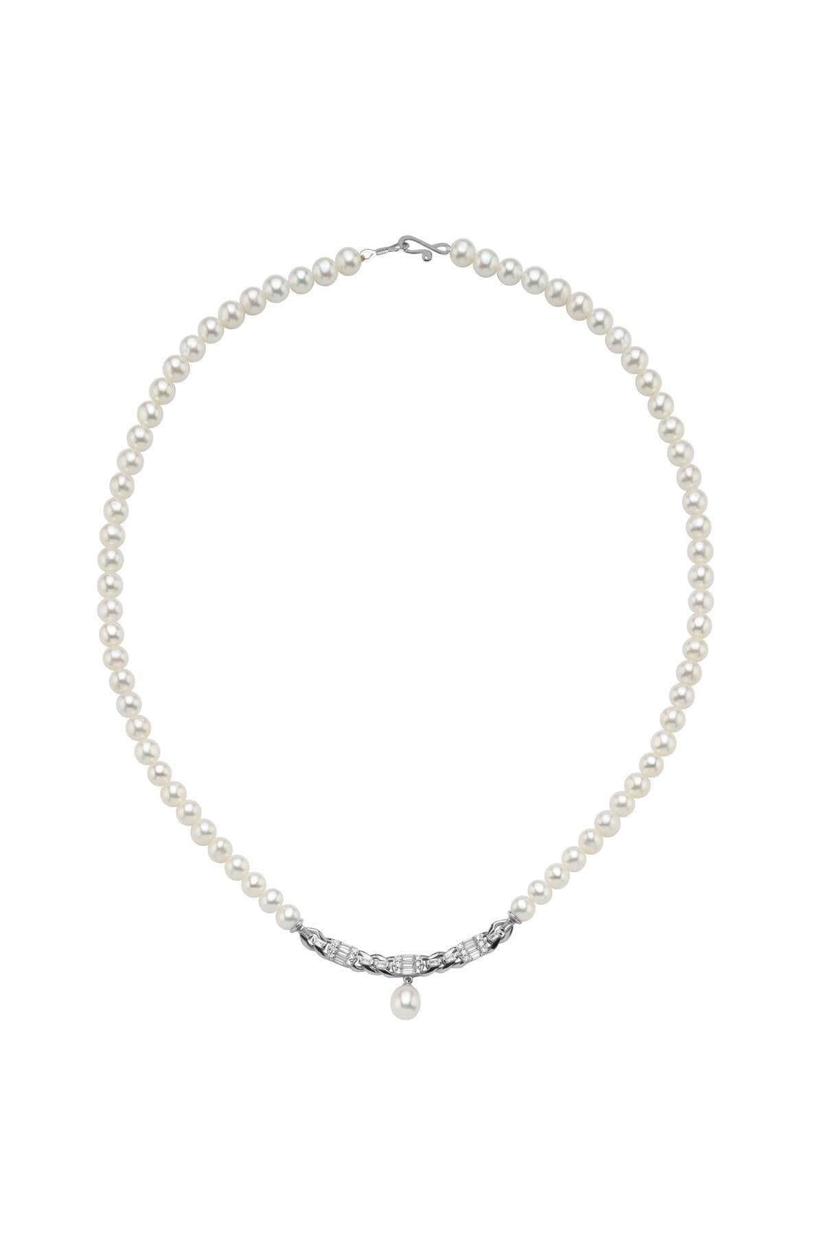 Baget Taşlı Doğal İnci Kolye | | Birinci1926