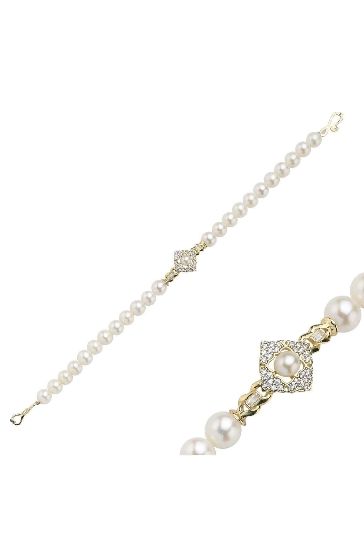 Baget Taşlı Doğal İnci Bileklik | | Birinci1926