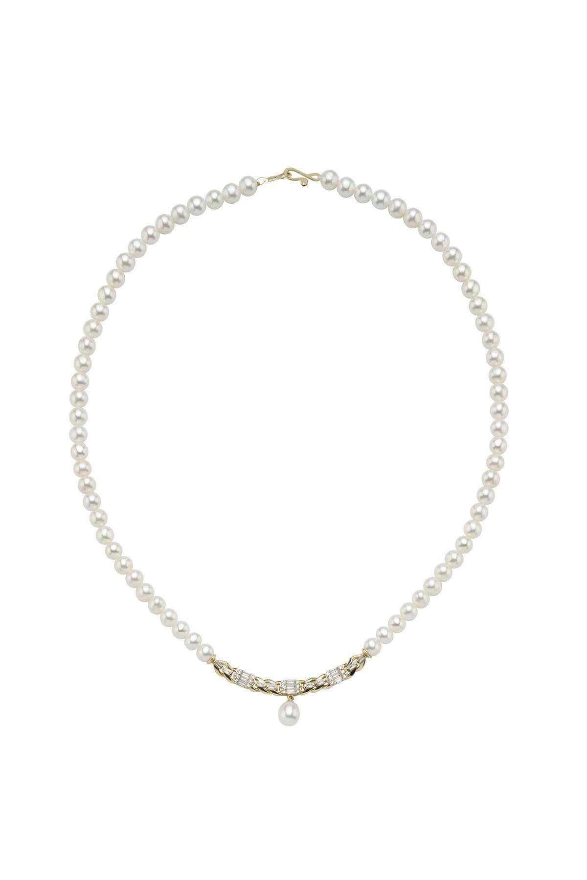 Baget Taşlı Doğal İnci Kolye | | Birinci1926