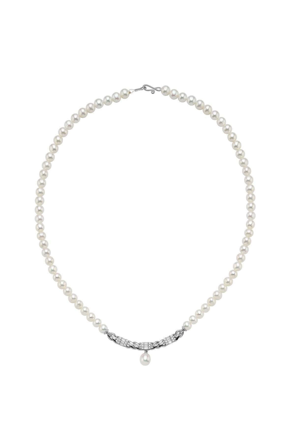 Baget Taşlı Doğal İnci Kolye | | Birinci1926