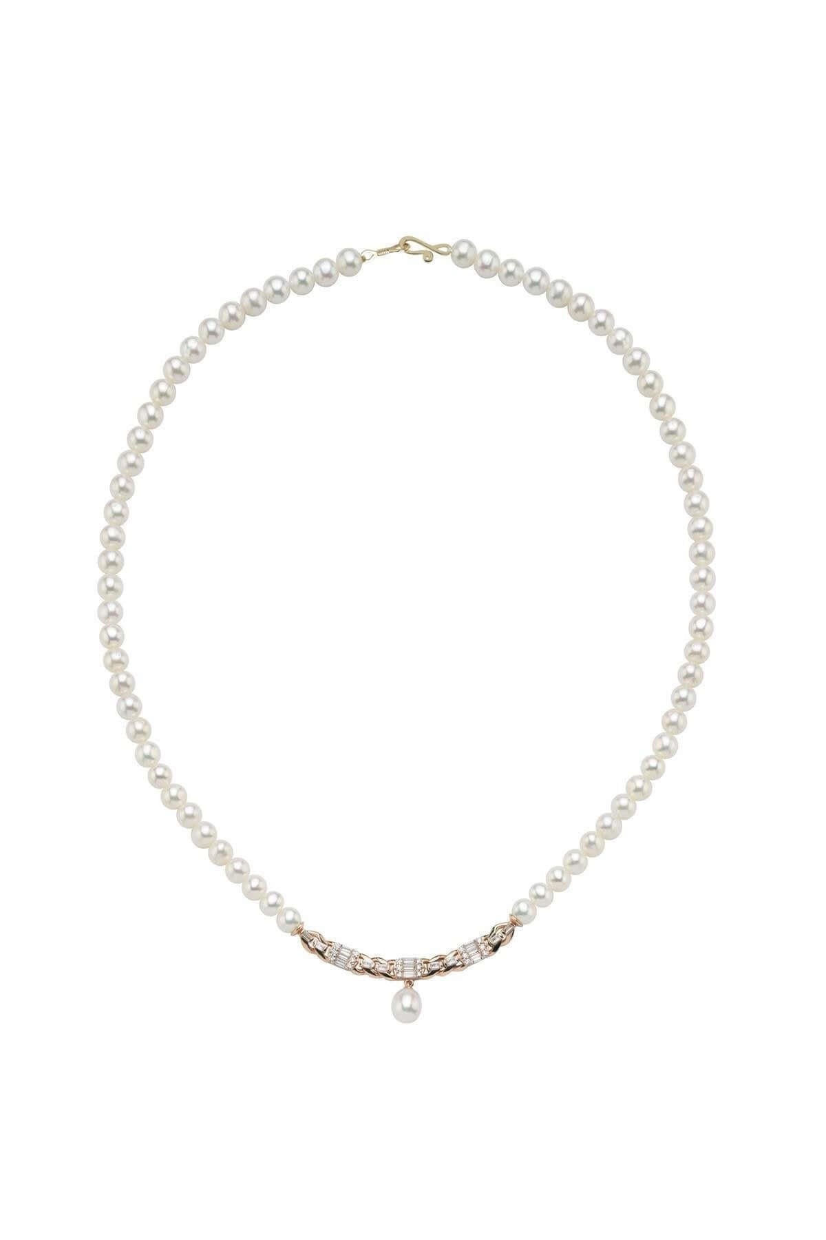 Baget Taşlı Doğal İnci Kolye | | Birinci1926