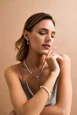 Baget Taşlı Doğal İnci Küpe | | Birinci1926