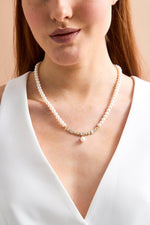 Baget Taşlı Doğal İnci Kolye | | Birinci1926