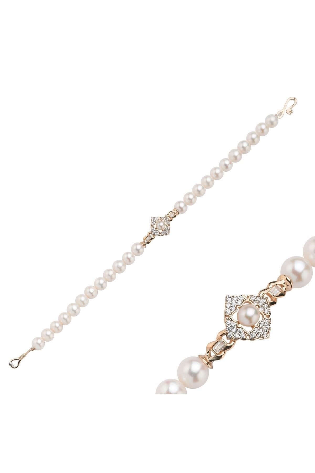 Baget Taşlı Doğal İnci Bileklik | | Birinci1926