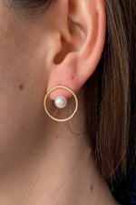 Daire Modelli Doğal İnci Küpe | | Birinci1926