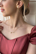 Doğal İncili Küpe Kolye İkili Set | | Birinci1926