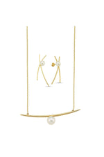 Doğal İncili Küpe Kolye İkili Set | | Birinci1926