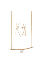 Doğal İncili Küpe Kolye İkili Set | | Birinci1926