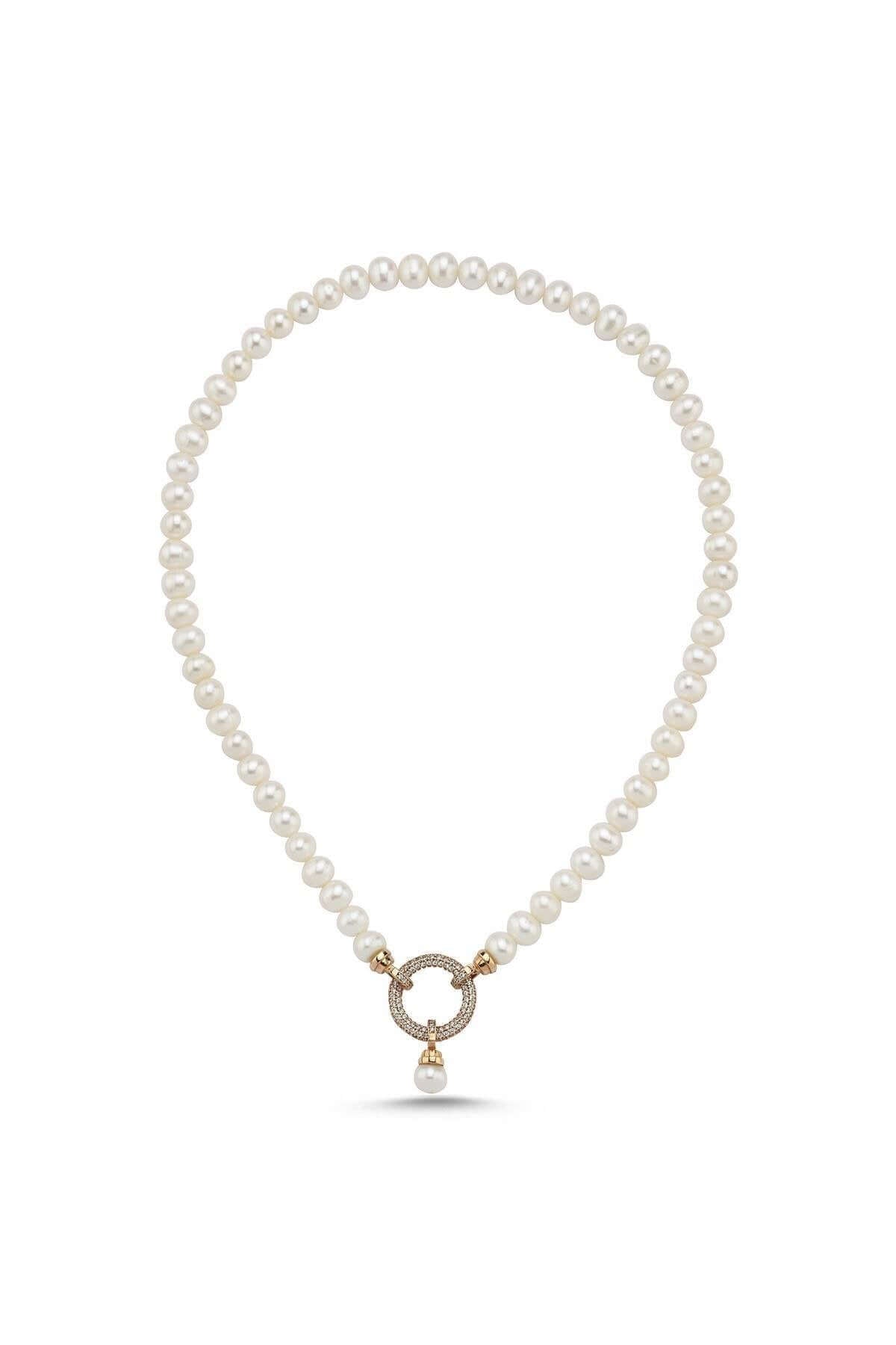 Halka Kilitli Doğal İnci Kolye | | Birinci1926