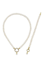 Halka Kilitli Doğal İnci Kolye Bileklik İkili Set | | Birinci1926