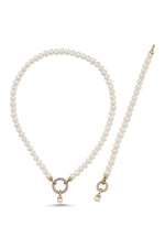 Halka Kilitli Doğal İnci Kolye Bileklik İkili Set | | Birinci1926