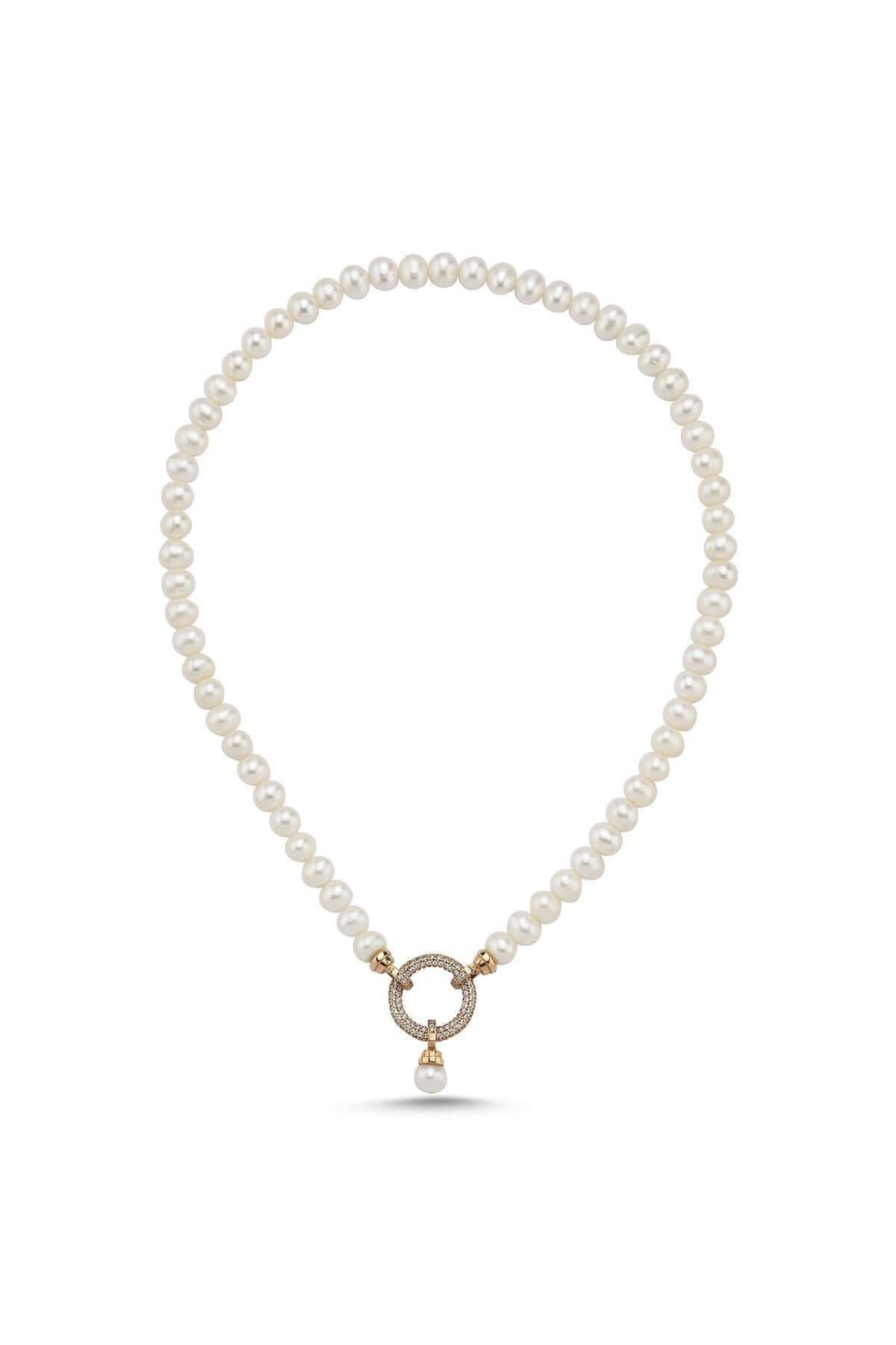 Halka Kilitli Doğal İnci Kolye | | Birinci1926