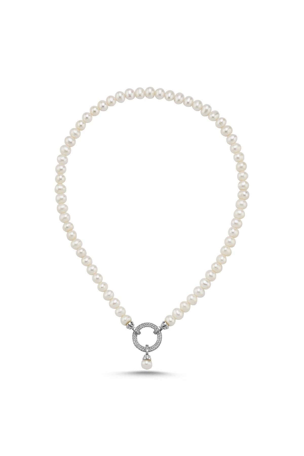 Halka Kilitli Doğal İnci Kolye | | Birinci1926