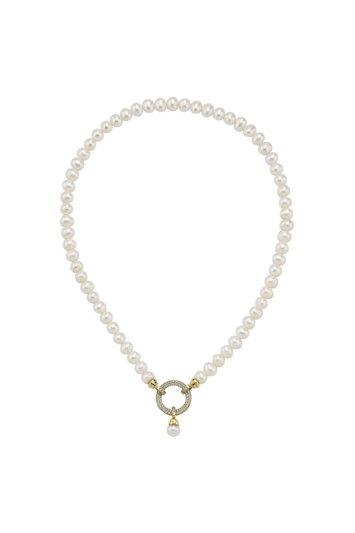 Halka Kilitli Doğal İnci Kolye | | Birinci1926