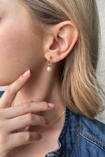 Halkalı Tatlı Su Doğal İnci Küpe | | Birinci1926