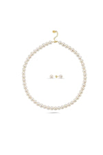 Sıralı Doğal İnci Küpe Kolye İkili Set | | Birinci1926