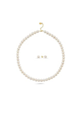 Sıralı Doğal İnci Küpe Kolye İkili Set | | Birinci1926