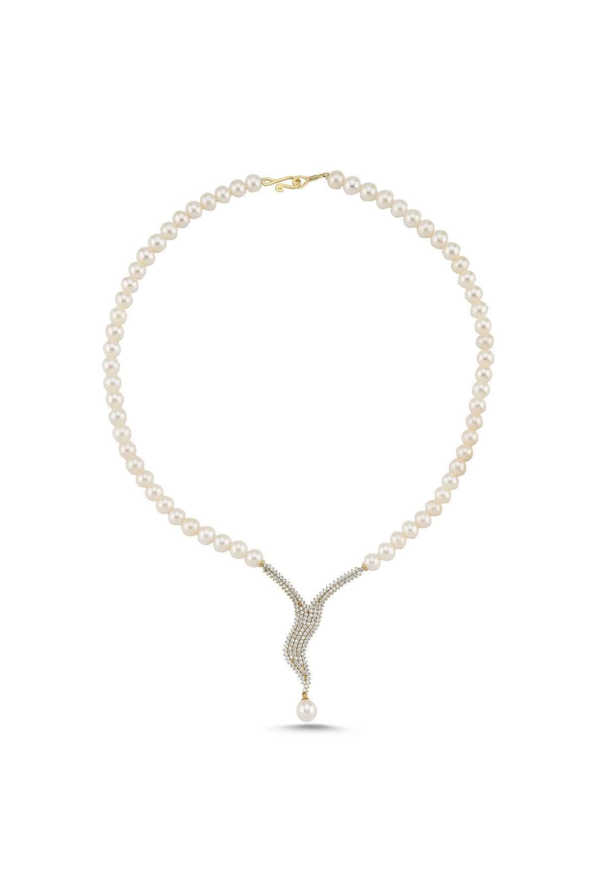 Su Yolu Taşlı Doğal İnci Kolye | | Birinci1926