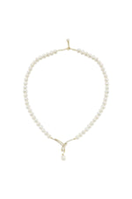 Yaprak Taşlı Doğal İnci Sallantılı Kolye | | Birinci1926