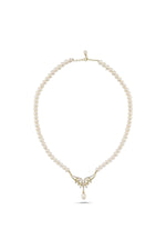 Yaprak Taşlı Doğal İnci Kolye | | Birinci1926