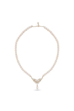 Yaprak Taşlı Doğal İnci Kolye | | Birinci1926