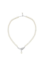 Yaprak Taşlı Doğal İnci Kolye | | Birinci1926