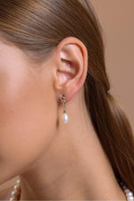 Yaprak Taşlı Doğal İnci Küpe Kolye Bileklik Üçlü Set | | Birinci1926