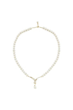 Yaprak Taşlı Doğal İnci Sallantılı Kolye | | Birinci1926