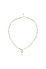 Yaprak Taşlı Doğal İnci Sallantılı Kolye | | Birinci1926