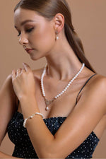 Yaprak Taşlı Doğal İnci Kolye | | Birinci1926