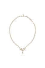 Yaprak Taşlı Doğal İnci Kolye | | Birinci1926