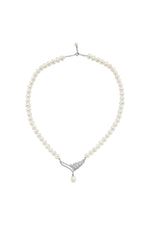 Yaprak Taşlı Doğal İnci Kolye | | Birinci1926