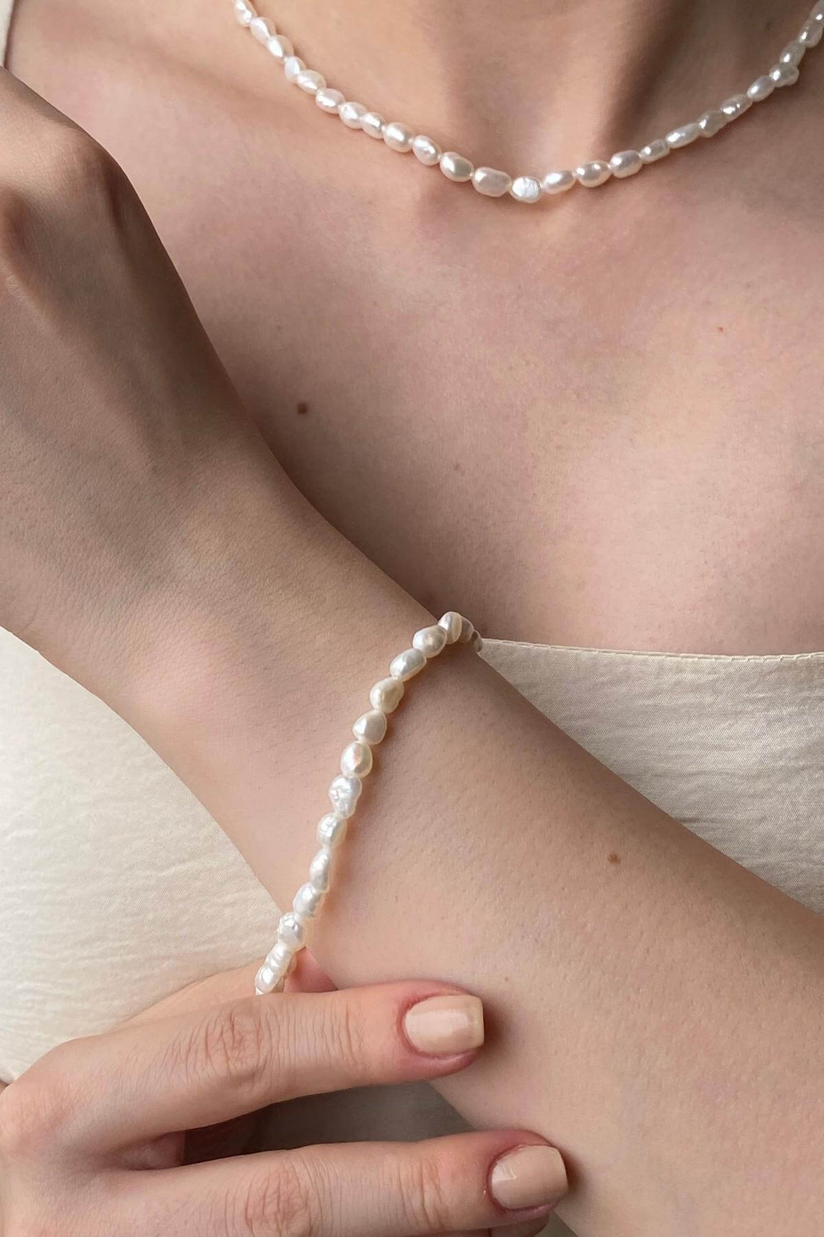 Yassı Barok İnci Bileklik | | Birinci1926