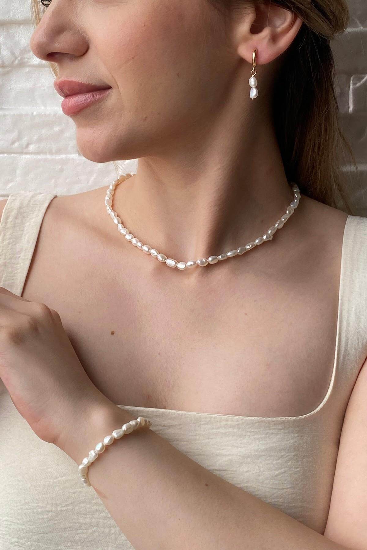 Yassı Barok İnci Kolye | | Birinci1926