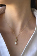 Baget Sekizgen Doğal İnci Sallantı Kolye | | Birinci1926