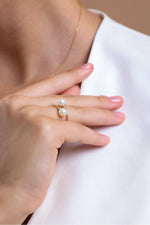 Burgulu İki İncili Doğal İnci Yüzük | | Birinci1926