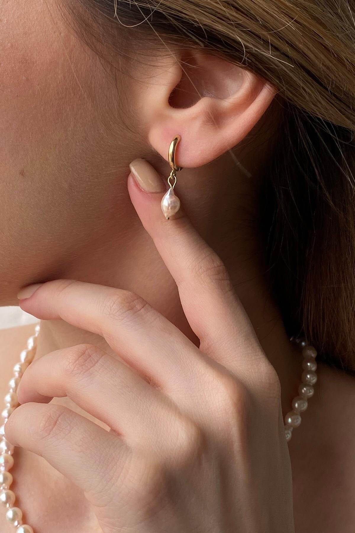 Damla Barok İnci Küpe | | Birinci1926