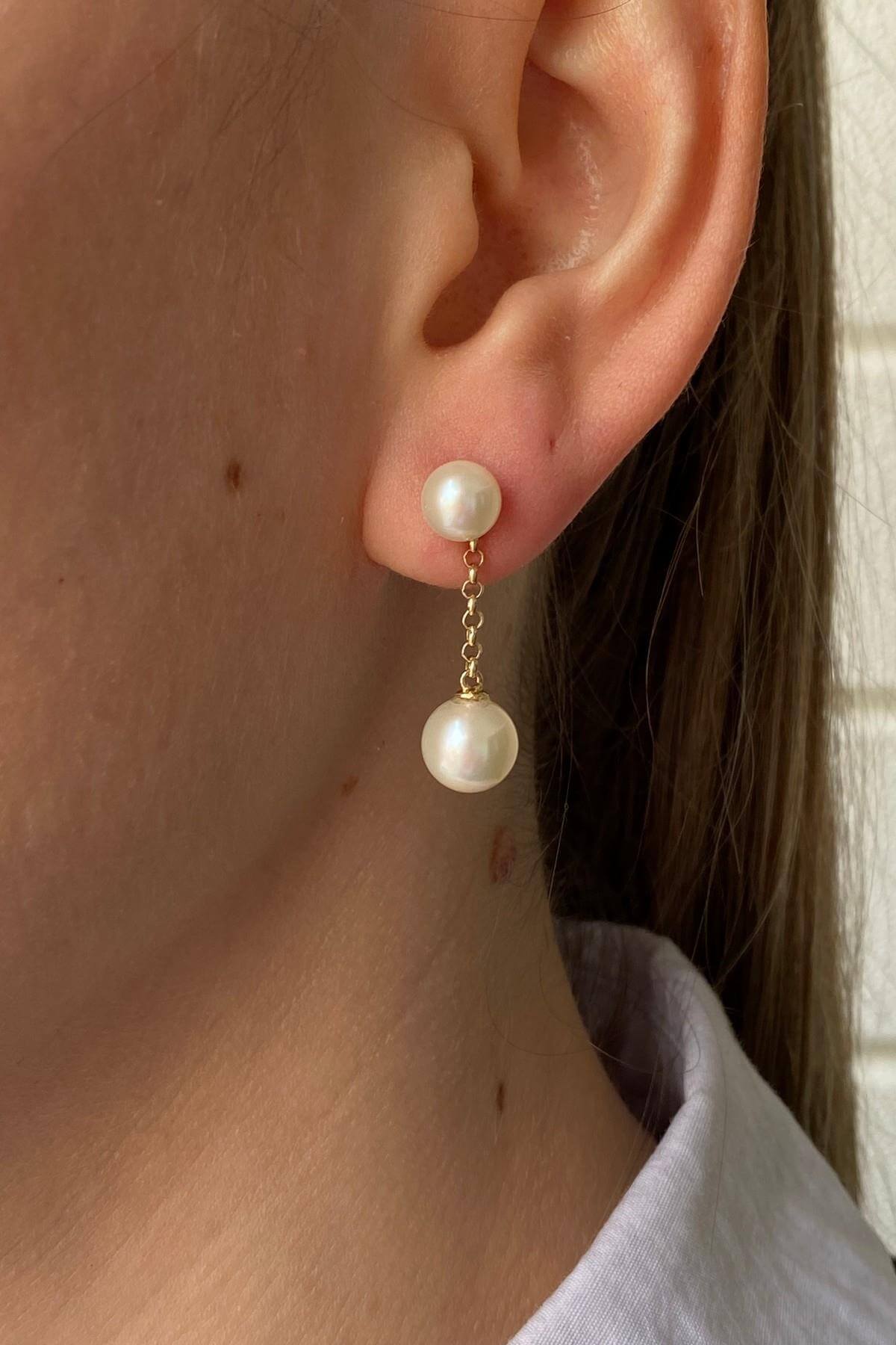 Doğal İnci Sallantılı Küpe | | Birinci1926