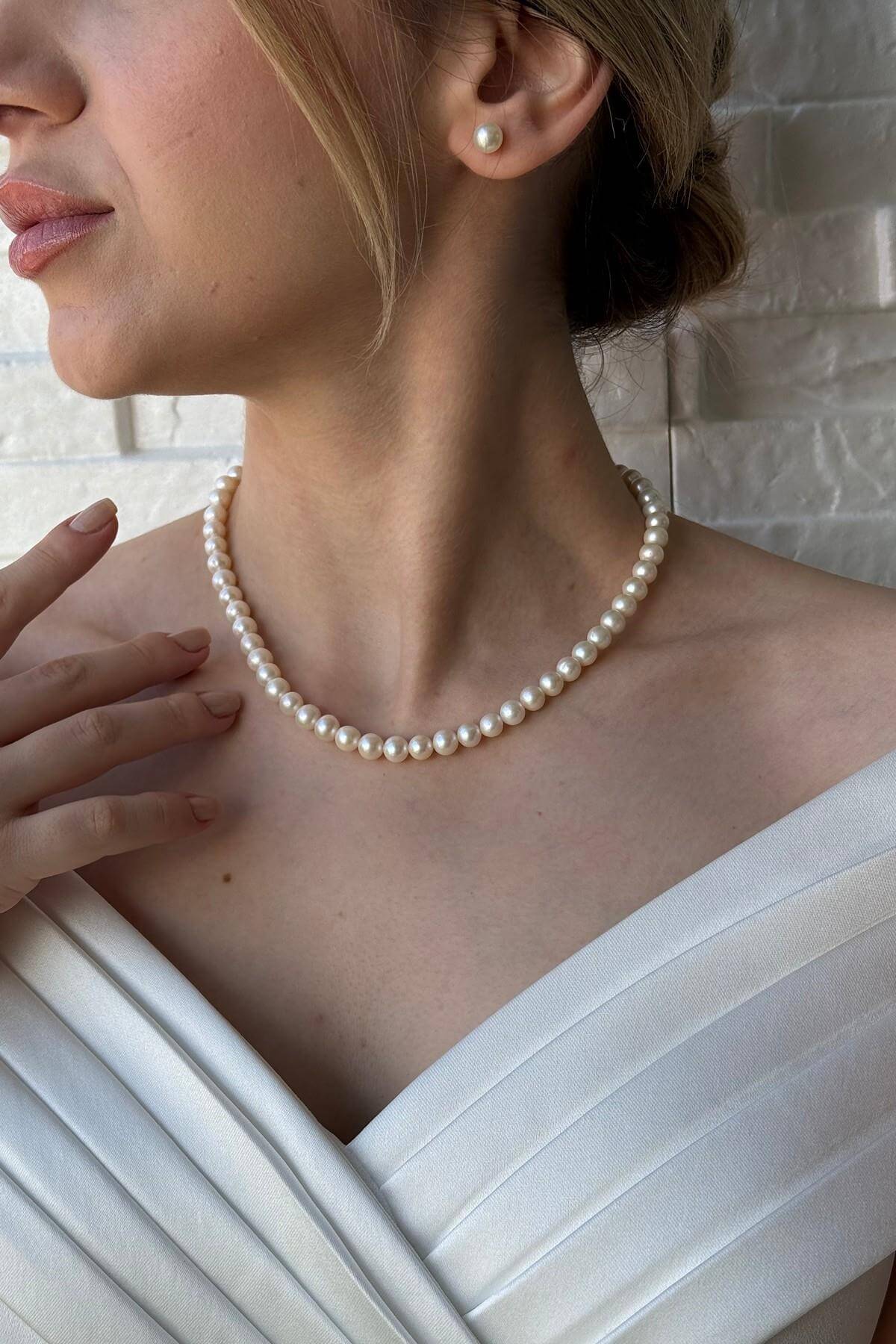 Sıralı Doğal İnci Kolye | | Birinci1926